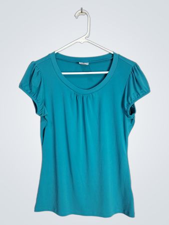 WORTHINGTON Stretch Women's Teal Blouse