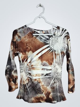 Appraisals Printed Long-Sleeve Blouse