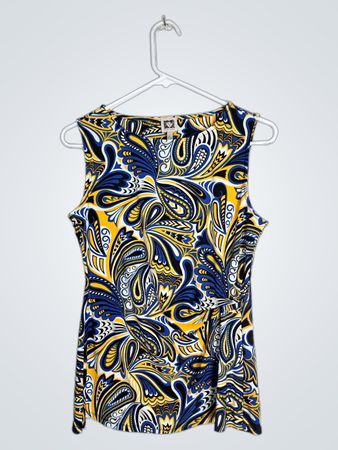 Anne Klein Paisley Print Sleeveless Blouse