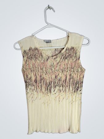 Pleated Sleeveless Top