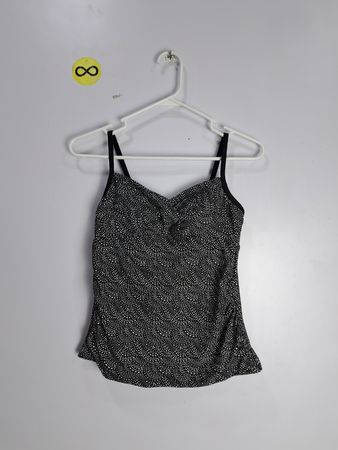 Veronica Beard Black Dotted Cami Top