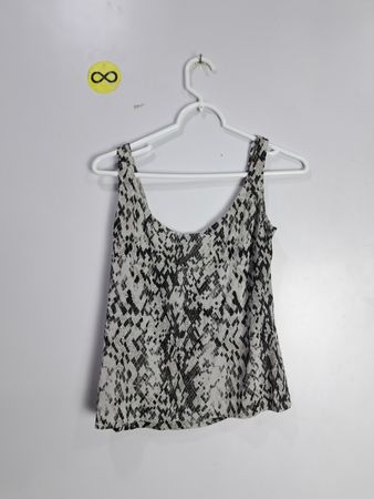 Alex Evenings Gray and Black Top