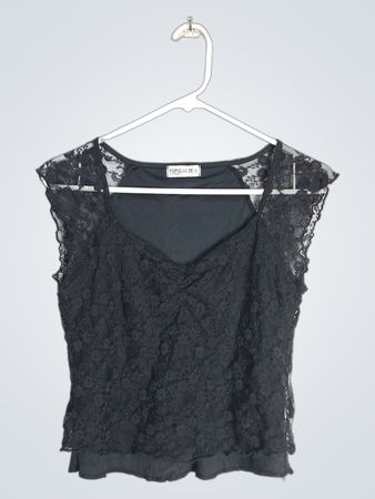 Popular 21 Black Lace Top