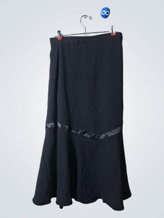 Black Skirt with Gray Accent