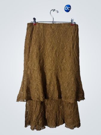 CABI Brown Lace Skirt