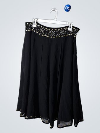 Black Embellished Skirt