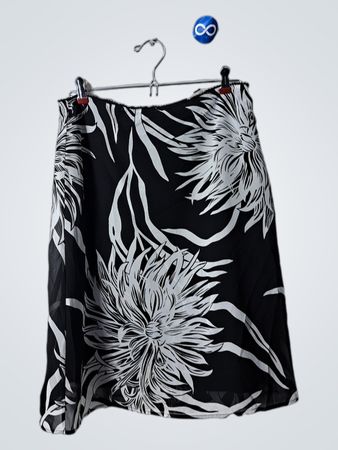 Mexx Black Floral Print Mini Skirt