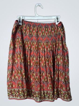 Max Studio Floral Pleated Skirt