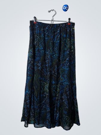 Blue Paisley Skirt