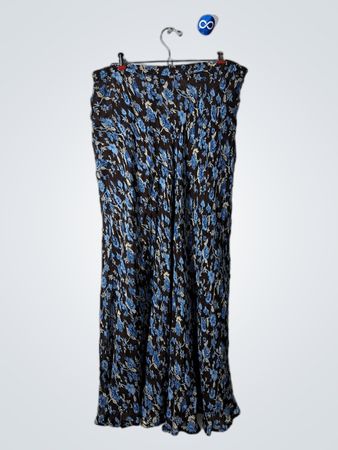 Blue Floral Skirt