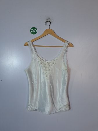 White Lace Trim Camisole