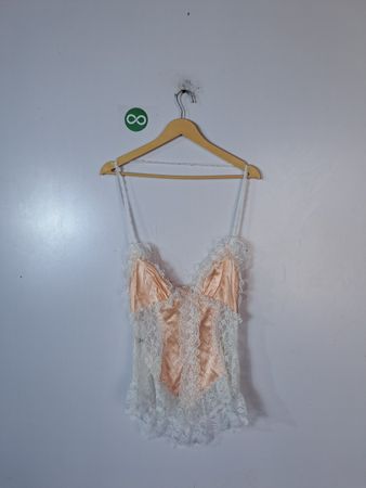 Peach Lace Corset