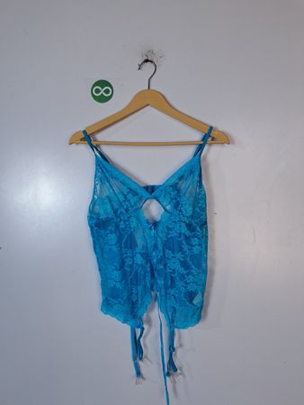 Blue Lace Top