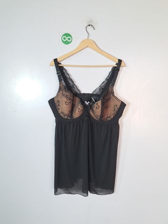 Adore Me Black Lace Babydoll