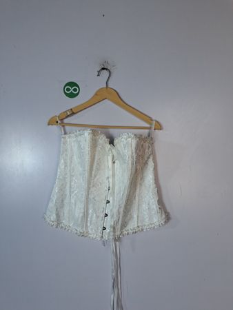 White Lace Corset Top