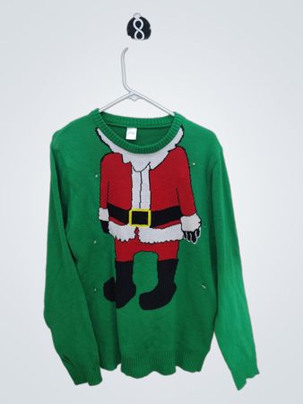 Green Santa Sweater