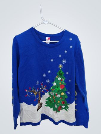 Blue Christmas Sweater