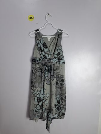 Motherhood Maternity Floral Gray Dress