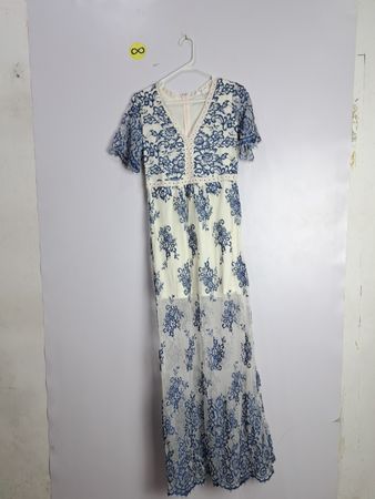 Peach Love Floral Maxi Dress