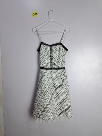 My Michelle Black and White Floral Dress