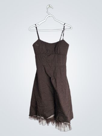 Brown Polka Dot Romper