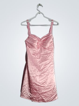 Pink Satin Dress