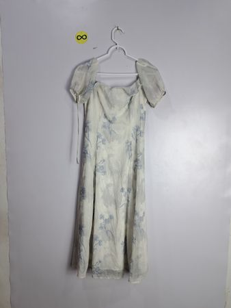 Floral White Dress