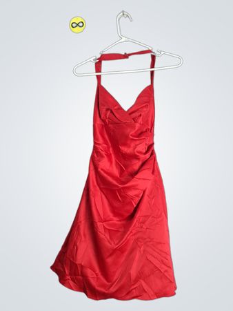 Red Halter Dress