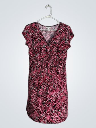 Christopher & Banks Pink Patterned Dress