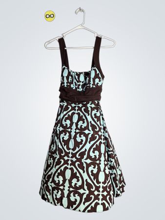 B. Darlin Brown and Blue Dress