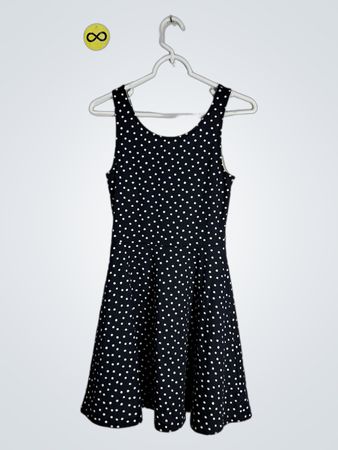 H&M Divided Black Polka Dot Mini Dress