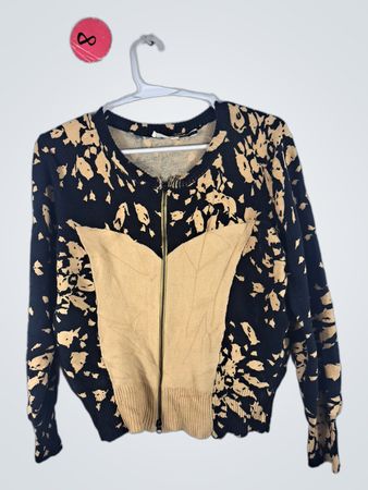 Tracy Reese Black and Beige Sweater