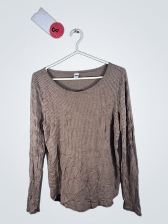 Old Navy Long-Sleeve Brown Shirt