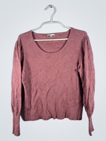 Pink Ribbed Sweater