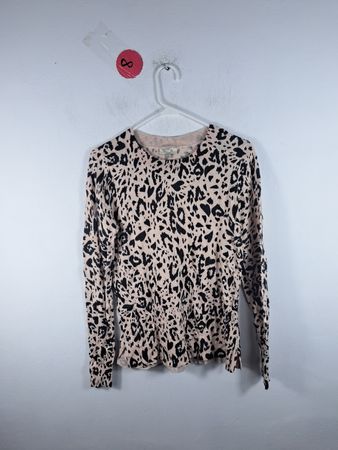 LOFT Leopard Print Knit Sweater