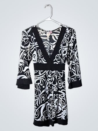 Body Central Black and White Floral Dress