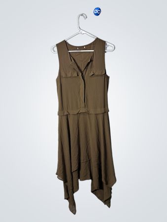 Brown Sleeveless Dress