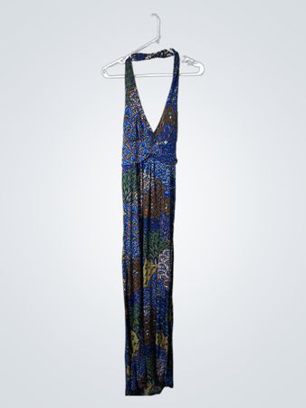 Bali Printed Halter Maxi Dress