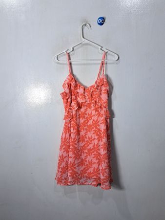 Miami Floral Ruffled Mini Dress