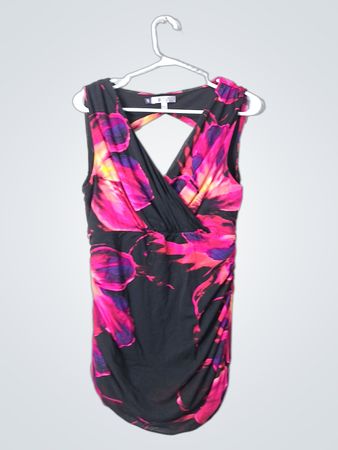 Jennifer Lopez Floral Wrap Mini Dress