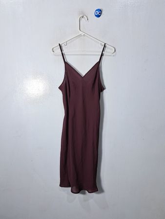 Lands' End Maroon Slip Dress