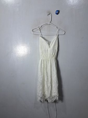 Aooks White Lace Dress