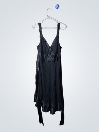 Calvin Klein Black Sleeveless Wrap Dress