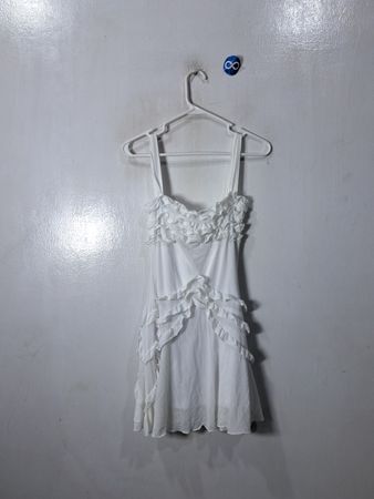 White Ruffled Dress