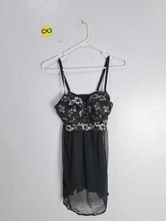 Daisy Fuentes Black Lace Babydoll