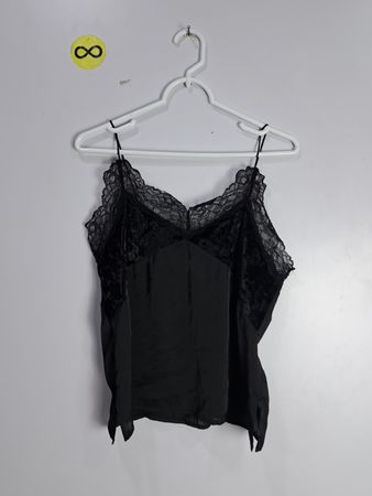Black Lace Trim Camisole
