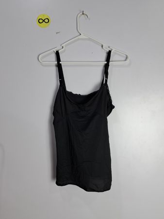 Unbranded Black Lace Trim Cami Top