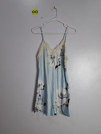 Blue Floral Nightgown