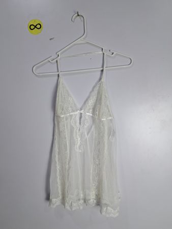 Adore Me White Lace Cami Top