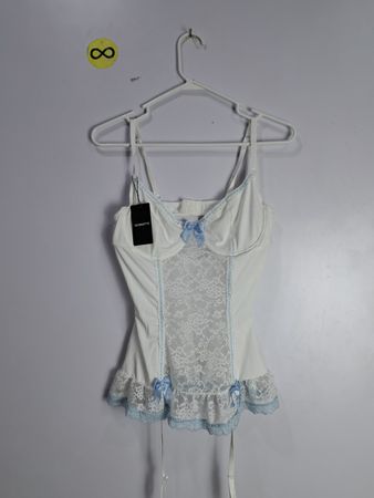 White Lace Trim Camisole